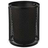 Global Industrial® Outdoor Diamond Industrial Steel Trash Can, 36 gal, Black (GBE261948BK) Each
