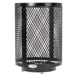 Global Industrial® Outdoor Diamond Steel Trash Can with Base, 36 gal, Black (GBE261948BKD) Each