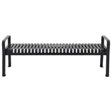 Global Industrial® Steel Slat Flat Bench, 70 x 24 x 24.25, Black (GBE262113BKKD) Each