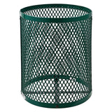 Global Industrial® Outdoor Diamond Steel Trash Can, 36 gal, Dome Lid, Green (GBE261948GN) Each