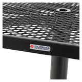 Global Industrial® Outdoor Dining Set, Square, 36 x 36 x 29, Black Top, Black Base/Legs (GBE348119BK) Each