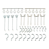 Global Industrial® Pegboard Hooks, 30-Piece Assorted Hooks, Steel (GBE606968) Each