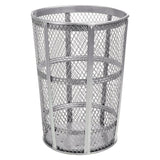 Global Industrial® Steel Mesh Corrosion Resistant Trash Can, 48 gal, Silver (GBE237633) Each