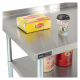 Global Industrial® Work Table with Undershelf with Backsplash, Rectangular, 60 x 30 x 35, Silver Top, Silver Base/Legs (GBE319060) Each