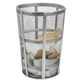 Global Industrial® Steel Mesh Corrosion Resistant Trash Can, 48 gal, Silver (GBE237633) Each