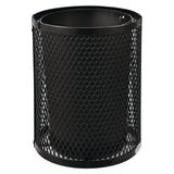 Global Industrial® Outdoor Diamond Steel Trash Can, 36 gal, Black (GBE261924BK) Each