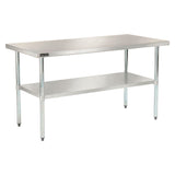 Global Industrial® Work Table with Undershelf, Rectangular, 48 x 30 x 35, Silver Top, Silver Base/Legs (GBE493598) Each
