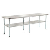 Global Industrial® Work Table with Undershelf, Rectangular, 96 x 30 x 35, Silver Top, Silver Base/Legs (GBE319058) Each