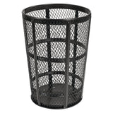 Global Industrial® Steel Mesh Corrosion Resistant Trash Can, 48 gal, Black (GBE237634BK) Each