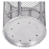 Global Industrial® Steel Mesh Corrosion Resistant Trash Can, 48 gal, Silver (GBE237633) Each