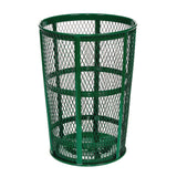 Global Industrial® Steel Mesh Corrosion Resistant Trash Can, 48 gal, Green (GBE237634GN) Each