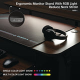 Eureka Ergonomic® L-Shaped Standing Desk with Keyboard Tray, Left Desk, 61.25" x 43.25" x 34.38" to 52.88", Walnut/Black (EKAL60LWN) Each