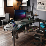 Eureka Ergonomic® Aero Gaming Desk, 72.06" x 23.63" x 38", Black (EKAE70B) Each