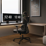 Eureka Ergonomic® Norn Ergonomic Chair, Supports Up to 275 lb, 18.11" to 22.04" Seat Height, Black/Gray Mesh Seat/Back, Black Base (EKAGC06GY) Each