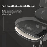 Eureka Ergonomic® Typhon Hybrid Chair, Supports Up to 220 lb, 18.5" to 22.05" Seat Height, Black Mesh Seat, Black/Red Mesh Back, Black Base (EKAGC05R) Each