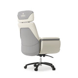 Eureka Ergonomic® Royal Executive Office Chair, Support up to 300 lb, 19.46"-22.26" Seat Height, White PU Leather Seat, White Faux Leather Back (EKAOC003OW) Each