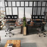 Eureka Ergonomic® L-Shaped Standing Desk with Keyboard Tray, Right Desk, 61.25" x 43.25" x 34.38" to 52.88", Walnut/Black (EKAL60RWN) Each