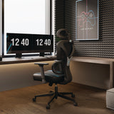 Eureka Ergonomic® Norn Ergonomic Chair, Supports Up to 275 lb, 18.11" to 22.04" Seat Height, Black/Blue Mesh Seat/Back, Black Base (EKAGC06BU) Each