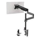 Eureka Ergonomic® Single Monitor Arm, For 32" Monitors, 90 deg Rotation, 35 deg Tilt, 360 deg Pan, Black, Supports 17.6 lbs (EKAMA0212P) Each