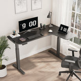 Eureka Ergonomic® L-Shaped Standing Desk, Right Desk, 60" x 43.69" x 29.88" to 48.38", Black (EKA01875) Each