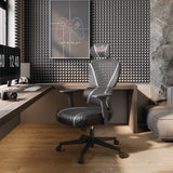 Eureka Ergonomic® Norn Ergonomic Chair, Supports Up to 275 lb, 18.11" to 22.04" Seat Height, Black/Gray Mesh Seat/Back, Black Base (EKAGC06GY) Each