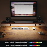 Eureka Ergonomic® L-Shaped Standing Desk with Keyboard Tray, Left Desk, 61.25" x 43.25" x 34.38" to 52.88", Rustic Brown/Black (EKAL60LRB) Each