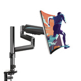 Eureka Ergonomic® Single Monitor Arm, For 32" Monitors, 90 deg Rotation, 35 deg Tilt, 360 deg Pan, Black, Supports 17.6 lbs (EKAMA0212P) Each