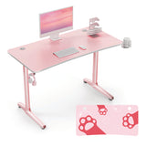 Eureka Ergonomic® Cute Gaming Desk, 47" x 23.63" x 30.13", Pink (EKAGD0100) Each