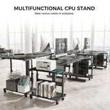 Eureka Ergonomic® CPU Holder, Supports 88.2 lbs, 25.19 x 11.81 x 22.56 to 28.56, Black (EKAARCHB) Each