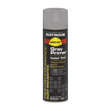 Rust-Oleum® Hard Hat High Performance V2100 System Rust Preventive Enamel Spray Primer, Flat Gray, 15 oz Aerosol Can, 6/Carton (RSTV2182838) Case of 6