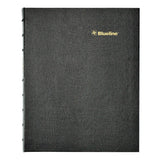 Blueline® Plan and Link Monthly Planner, 9.25 x 7.25, Black Lizard-Like Faux Leather Cover, 16-Months: Sept 2024 to Dec 2025 (REDC1200C81) Each