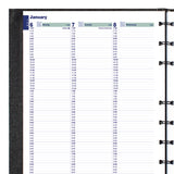 Blueline® Plan and Link Weekly Appointment Planner, 9.25" x 7.25", Black Cover, 12-Month (Jan to Dec): 2025 (REDC5275C81) Each