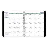 Blueline® Plan and Link Monthly Planner, 11" x 9.06", Black Cover, 16-Month: Sept 2025 to Dec 2026 (REDC151281T) Each