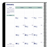 Blueline® Plan and Link Monthly Planner, 11" x 9.06", Black Cover, 16-Month: Sept 2025 to Dec 2026 (REDC151281T) Each