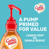 Coffee mate® Liquid Creamer Pump Bottle, Caramel, 50.7 oz Pump Bottle, 2/Carton (NES73358CT) Case of 2