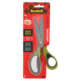 Scotch Non-Stick Unboxing Scissors, 8" Long, 2.7" Cut Length, Green/Black Handle (MMM1488NS) Each