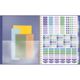 AT-A-GLANCE® Badge Geo Weekly/Monthly Planner, 11 x 9.25, Purple/Gold Cover, 13-Month (Jan to Jan): 2025 to 2026 (AAG1722G905) Each