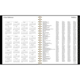 Cambridge® Radiate Weekly/Monthly Planner, Stylized Solar-Eclipse Artwork, 11 x 9.25, Black/Gold Cover, 12-Month (Jan to Dec): 2025 (AAG1725905) Each