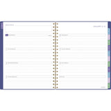 AT-A-GLANCE® Badge Geo Weekly/Monthly Planner, 11 x 9.25, Purple/Gold Cover, 13-Month (Jan to Jan): 2025 to 2026 (AAG1722G905) Each