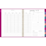 AT-A-GLANCE® Harmony Weekly/Monthly Poly Planner, Weekly: Vertical Format, 11 x 9.38, Purple/Gold Cover, 13-Month (Jan to Jan): 2025-2026 (AAG109990556) Each