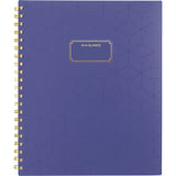 AT-A-GLANCE® Badge Geo Weekly/Monthly Planner, 11 x 9.25, Purple/Gold Cover, 13-Month (Jan to Jan): 2025 to 2026 (AAG1722G905) Each