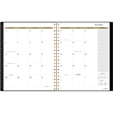Cambridge® Radiate Weekly/Monthly Planner, Stylized Solar-Eclipse Artwork, 11 x 9.25, Black/Gold Cover, 12-Month (Jan to Dec): 2025 (AAG1725905) Each