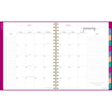 AT-A-GLANCE® Harmony Weekly/Monthly Poly Planner, Weekly: Vertical Format, 11 x 9.38, Purple/Gold Cover, 13-Month (Jan to Jan): 2025-2026 (AAG109990556) Each