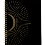 Cambridge® Radiate Weekly/Monthly Planner, Stylized Solar-Eclipse Artwork, 11 x 9.25, Black/Gold Cover, 12-Month (Jan to Dec): 2025 (AAG1725905) Each