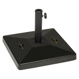 Global Industrial® Umbrella Base, Square, Concrete, 88 lb Capacity, 20 x 20 x 15.75, Black (GBE695475) Each