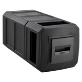 Global Industrial® Square Plastic Waste Receptacle, Ashtray Lid with Open Sides, 42 gal, Black (GBE641540BK) Each