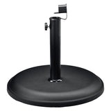 Global Industrial® Umbrella Base, Round, Concrete, 33 lb Capacity, 18 x 18 x 13.5, Black (GBE695474) Each