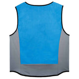 Ergodyne Chill-Its 6667 Wet Evaporative PVA Cooling Vest with Zipper, PVA, 5X-Large, Blue (EGO12707) Each