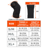 Ergodyne Proflex 525 Lightweight Padded Knee Sleeves, Slip-On, X-Large+, Black, Pair (EGO18528) 1 Pair