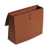 Smead™ Redrope Expanding Wallets, 5.25" Expansion, 1 Section, Cloth Tie Closure, Letter Size, Redrope (SMD71073) Each